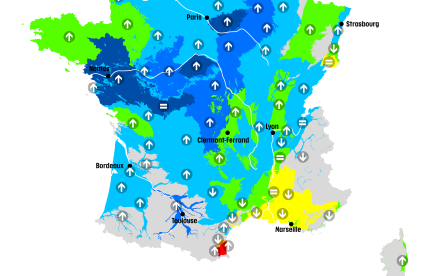 Situation des nappes au 1er janvier 2025